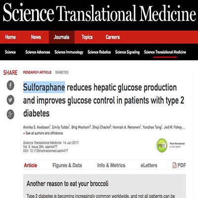 Unexpected! Broccoli extract or 